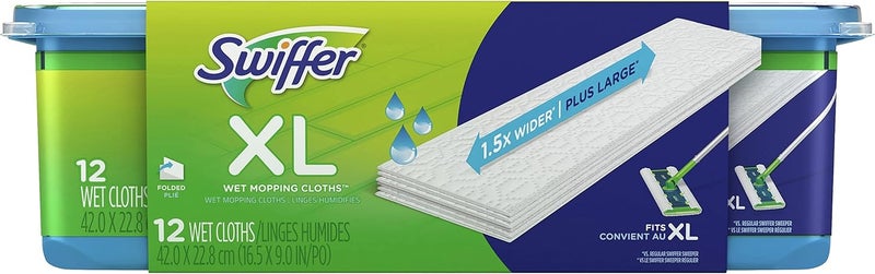 وسادات مسح XL الرطبة